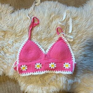 Crochet Pink Tank Top